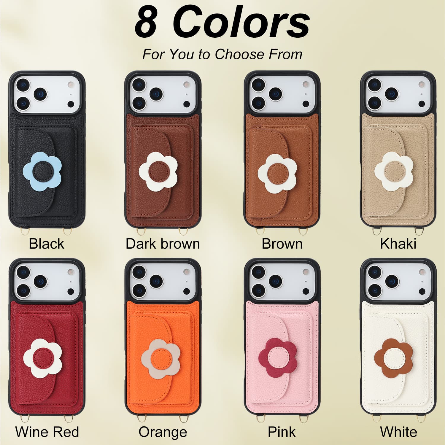 Leather phone case with wallet