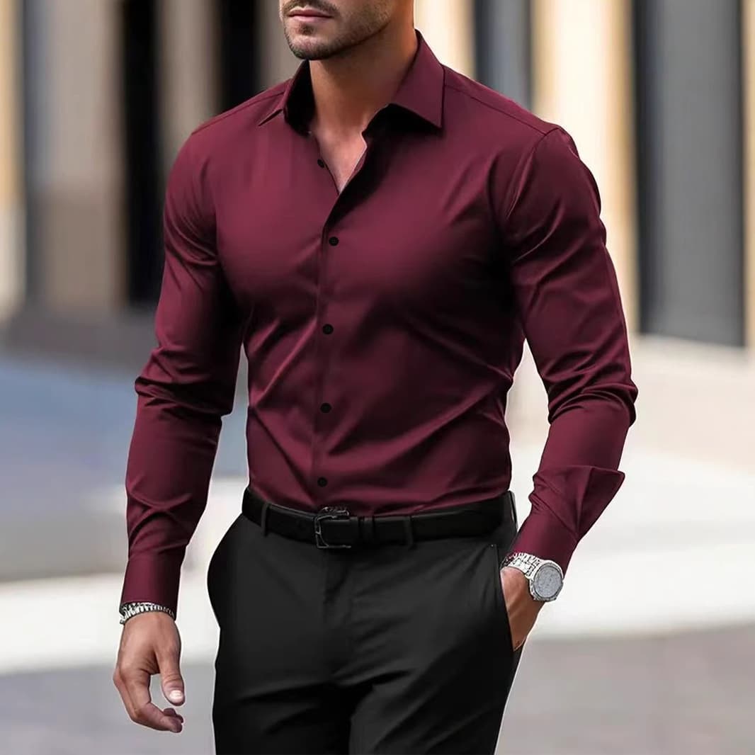 Men's business shirt long sleeve