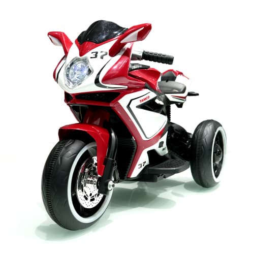 Moto Électrique 6V en Plastique Rouge pour Enfants – Jouet Moto Électrique pour Enfants – Voiture Électrique et Moto à Enfourcher