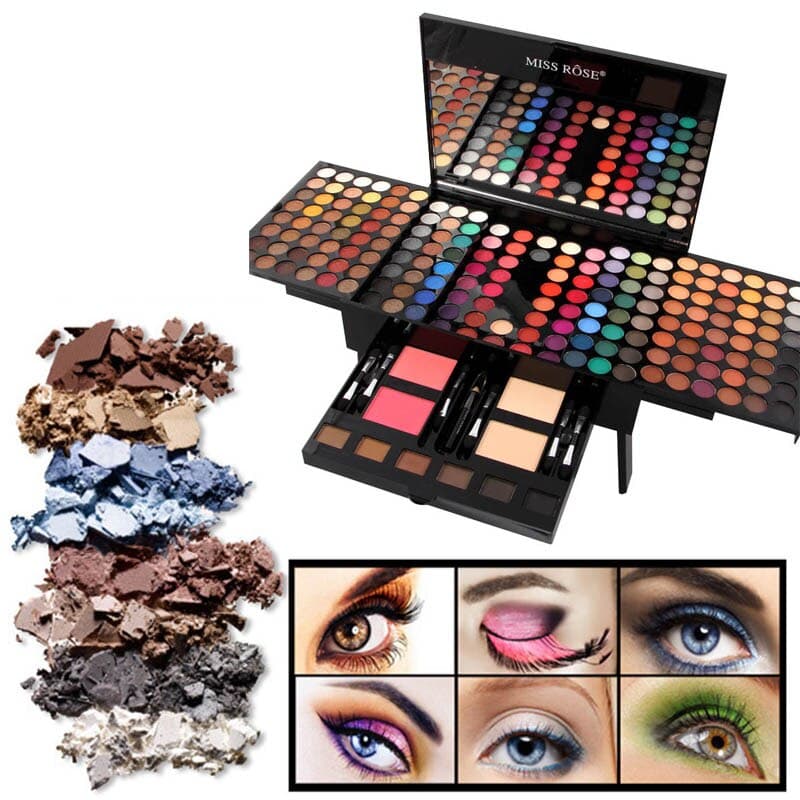 180-color makeup palette with eyeshadow and blush