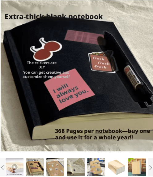 Internet celebrity notebook-black-1