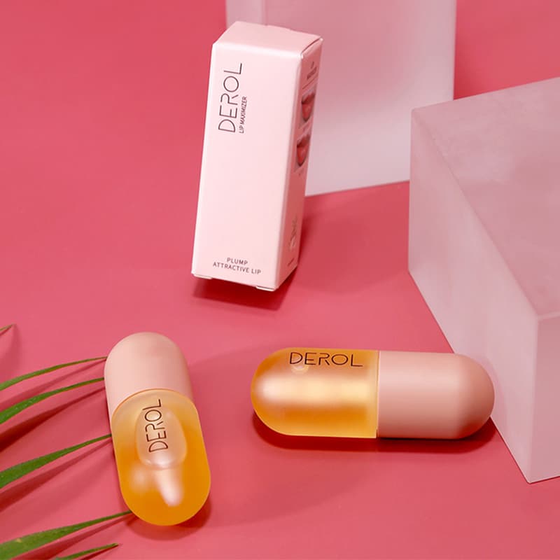 Huile Repulpante Lèvres Jour Nuit Volume Instantané Transparente Longue Tenue Nourrissante Réparatrice Réduit les Ridules des Lèvres Soin Beauté Cosmétique