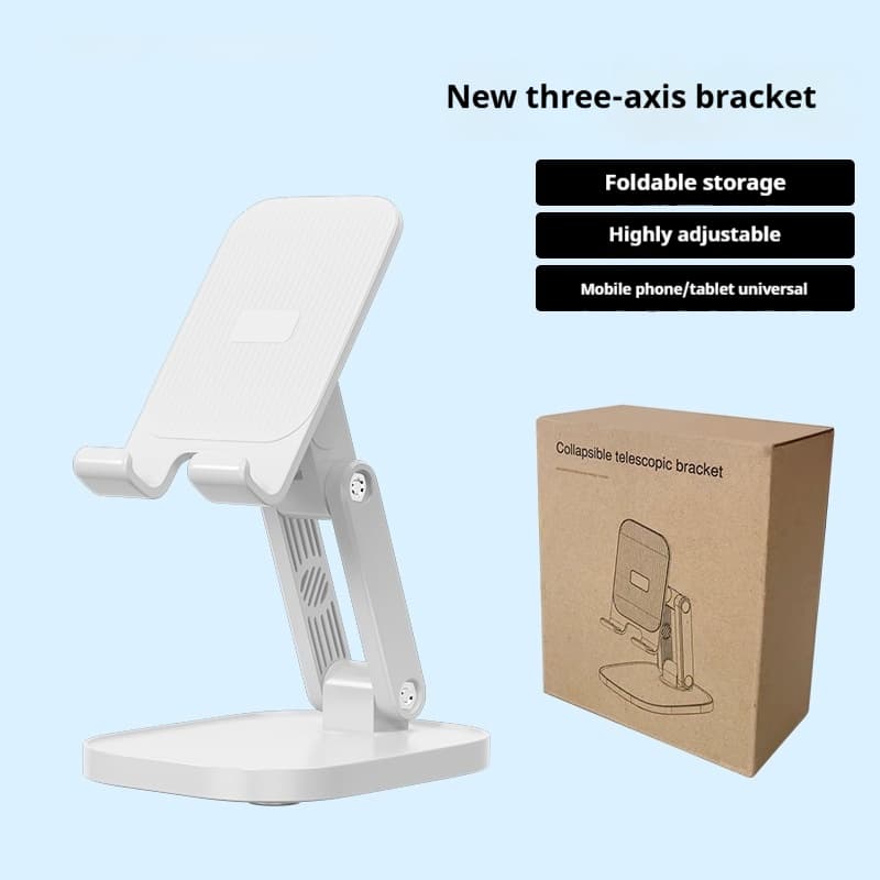 Nouveau support de téléphone portable pour bureau, rotation à 360 degrés, pliable, réglable, élévateur, support paresseux pour tablette et téléphone