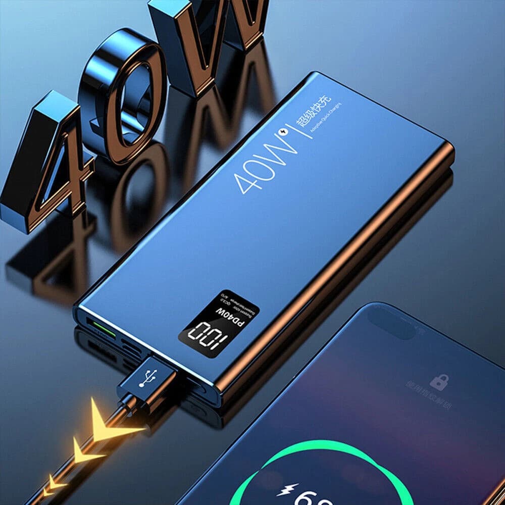 40W 20000mAh High-capacity Power Bank Ultra-fast Charging Compatible With IPhone Samsung Huawei And Other Mobile Phones