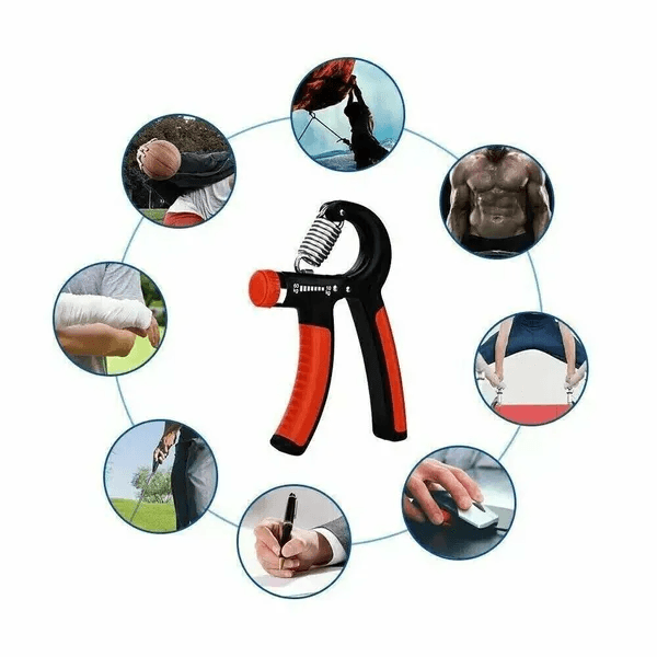 Adjustable hand grip strength trainer