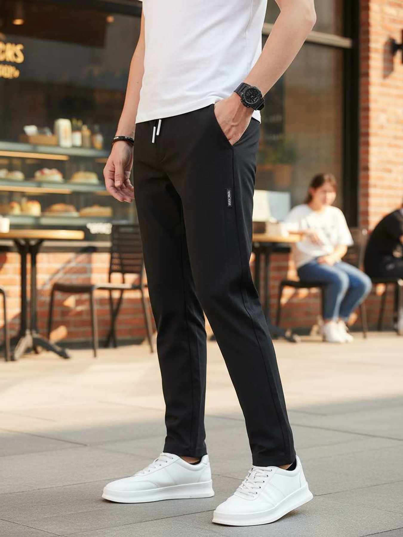 Casual Pants Trendy And Fashionable Casual Pants Men's Pants Men's Pants Long Pants Straight Pants Corduroy Casual Pants Tight-fitting Casual Pants Anti-wrinkle Casual Pants 9-inch Pants Men