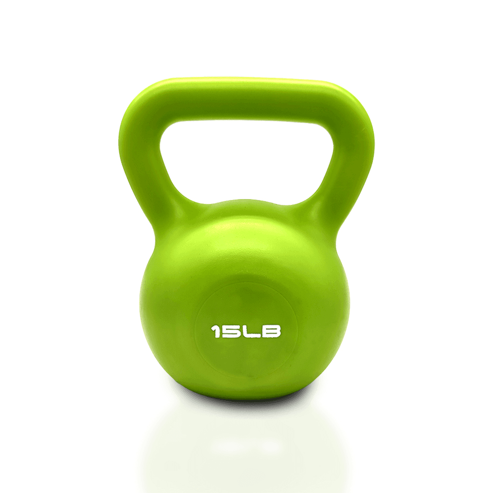 15lbs Kettlebell Set Strength Training Kettlebells Weight Set For Women Vinyl Coated Kettle Bell For Home Gym Workout Weight Lifting Equipment Comfortable Grip Wide Handle Weights