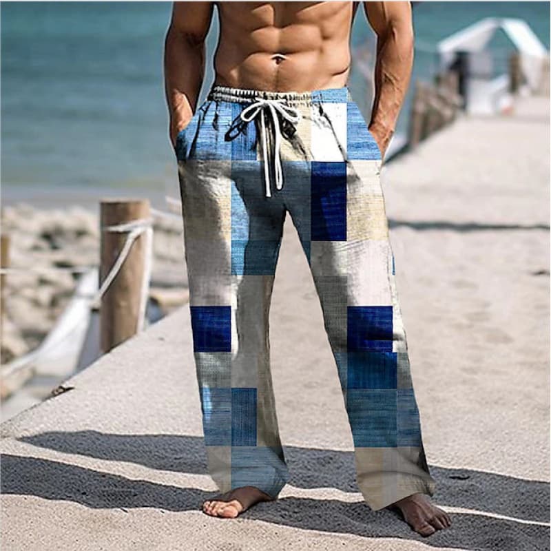 European And American Versatile Wide-leg Mens Pants