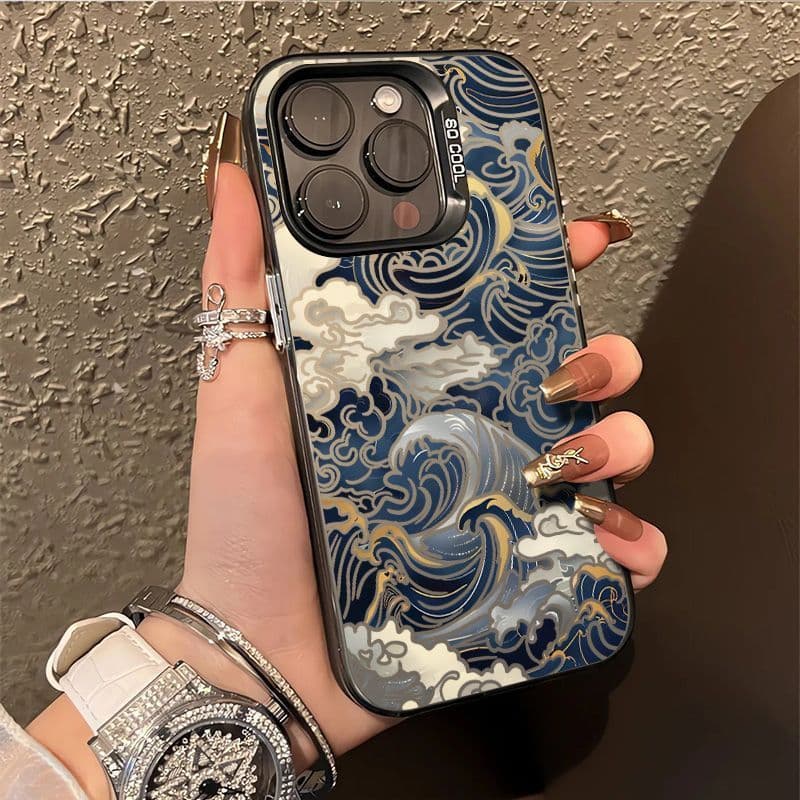 Coque thème Vague Ukiyo-e pour 17
