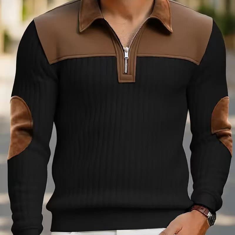 Sweat à Fermeture Éclair Sport Décontracté AutomneHiver