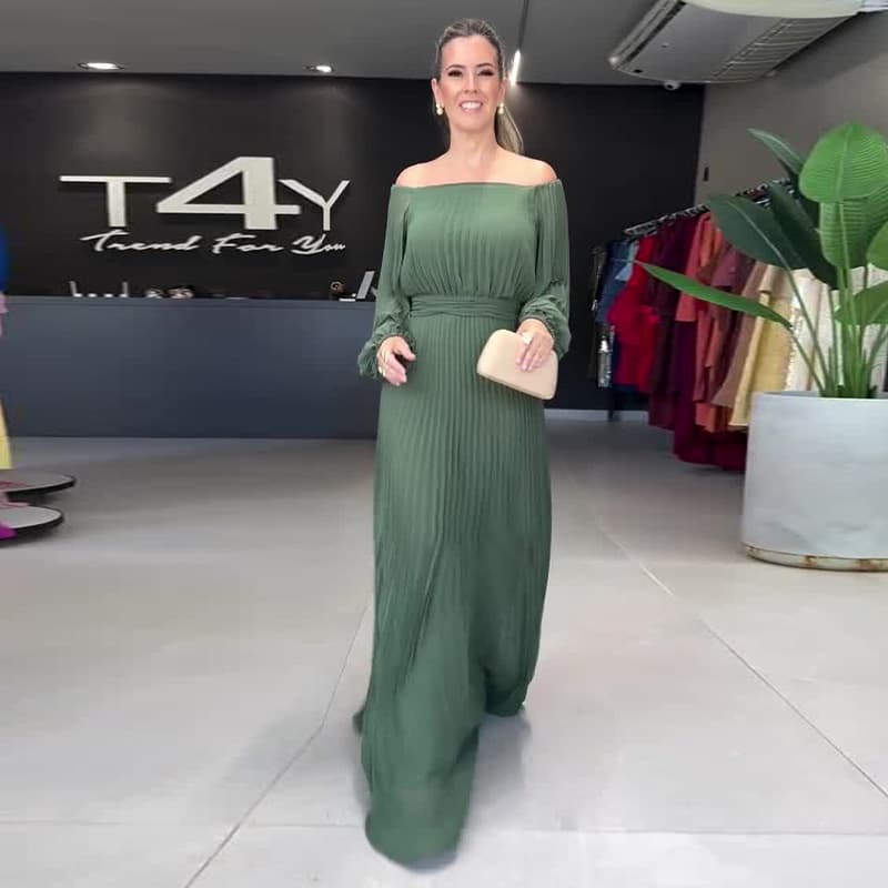 Robe décontractée pour femme à manches longues et taille cintrée