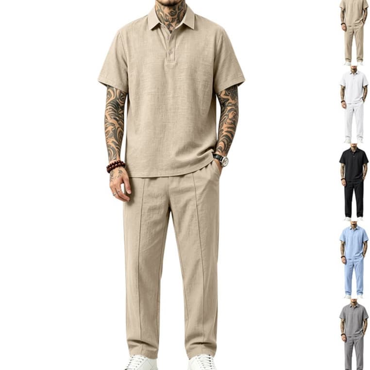 Ensemble haut ample et pantalon pour homme