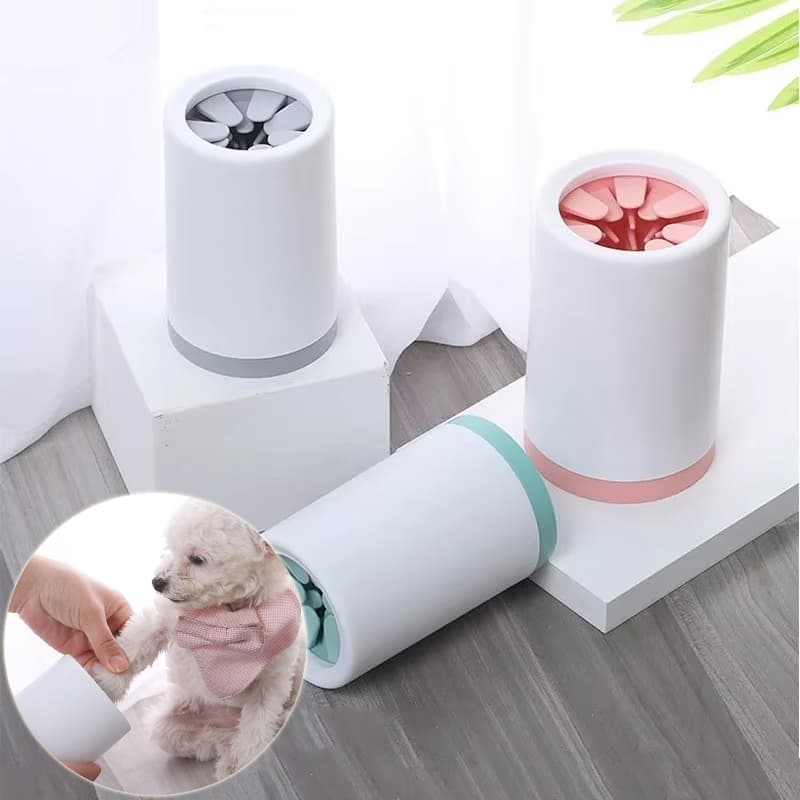 Pet paw cleaner cup silicone