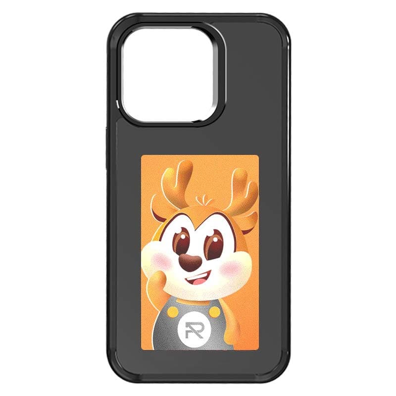 Phone case with e-ink display in four colors