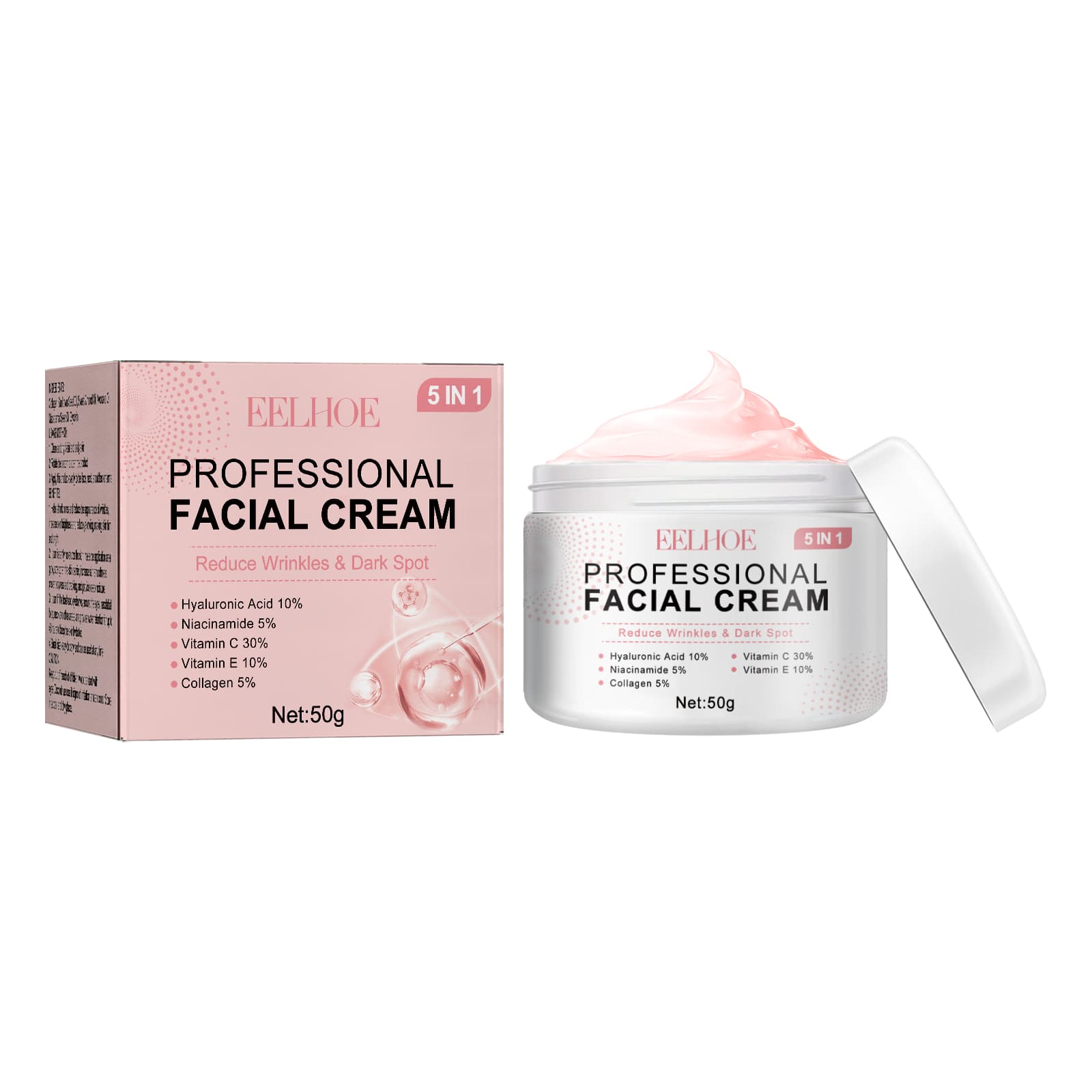5 In 1 Firming Cream, Reduces Wrinkles And Spots, Improves Dullness And Hydrates Moisturizing Lift Cream