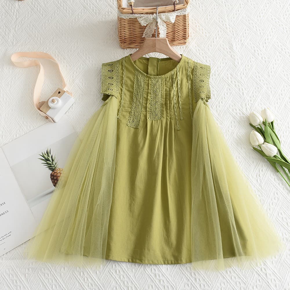 Children's Dress for Girls, Summer Fashion Chic Long Dress, Elegant Princess Dress for Kids